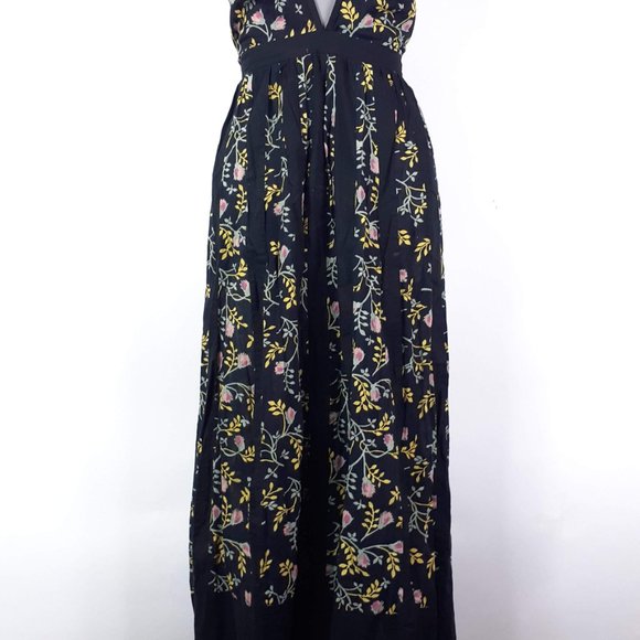 BA&SH Floral Backless Halter Maxi Dress Size 2(M) - Picture 4 of 7